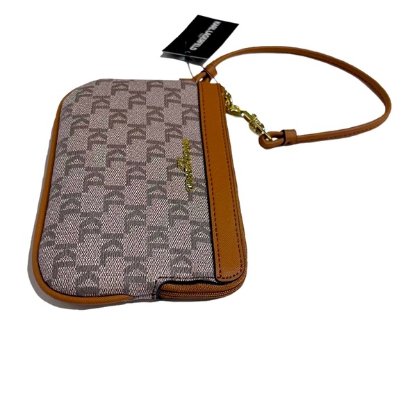 NWT Karl Lagerfeld Almond/Taupe Wristlet / Clutch / Bag - Picture 6 of 15